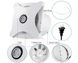 Hon & Guan AC 220 ~ 240V OEM/ODM ventilación baño cocina aire Axial conducto Extractor ventilador escape hidropónico - Product Image 3