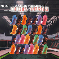 Chaussettes de sport personnalisées antidérapantes pour trampoline, yoga, course à pied, pour adultes et enfants, avec motifs numériques