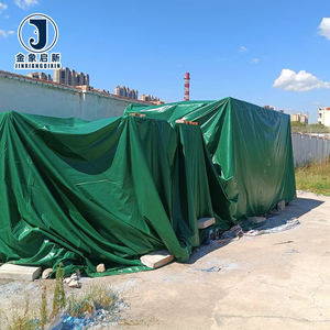 Telo Impermeabile in Poliestere Rivestito in PVC Ncf 3x4m 550gsm per Campeggio, Telo <span class=keywords><strong>Antipioggia</strong></span> in Plastica per Esterni, Rotolo per Copertura Camion - Product Image 1