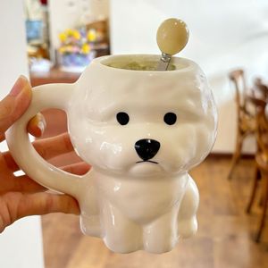 Bonitas tazas Bichon Frise, tazas para cachorros domésticos, tazas de café de oficina de gran capacidad - Product Image 4