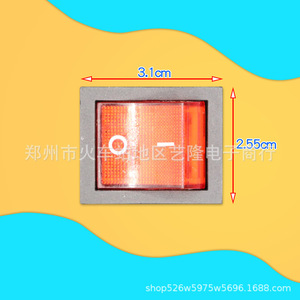 สวิตช์โยก Kcd4 16A 250V AC 4 ขา หน้าสัมผัสทองแดง ไฟแสดงสถานะ LED สีแดง SPST สำหรับเครื่องเชื่อม - Product Image 3