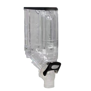 Wall Mounted Plastic dry food dispenser high-capacity gravity bin for Nut Coffee Bean
