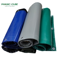 Bâche acoustique insonorisante industrielle MQ en PVC, densité 8 kg/m², isolation phonique 17-28 dB, temporaire