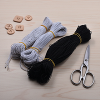 Cordon élastique rond de 4 mm et 5 mm pour la couture de vêtements, cordons élastiques