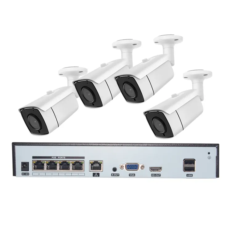 GOING tech 4CH 8mp 4k camara system 4k ultra security camera surveillance system