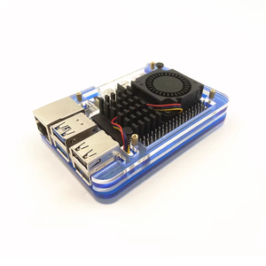 <span class=keywords><strong>Raspberry</strong></span> <span class=keywords><strong>Pi</strong></span> 5 acrílico escudo protetor 5 camadas com suporte para ventiladores oficiais extensões instalação componentes eletrônicos - Product Image 2