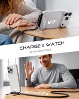 Câble de charge rapide Type-C vers C en nylon 240W, très vendu, avec support de téléphone pour ordinateurs, tablettes et ordinateurs portables