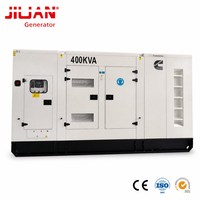 Groupe électrogène diesel silencieux 400 kVA 320 kW avec capot, triphasé, générateur 360 kVA 450 kVA 500 kVA, vente en gros directe d'usine Guangzhou