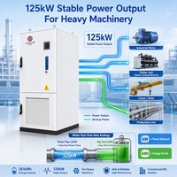 Batterie lithium haute tension à refroidissement liquide BESS 832V 166.4V 314Ah 261kWh 100kW 125kW avec armoire d'onduleur hybride et stockage CE