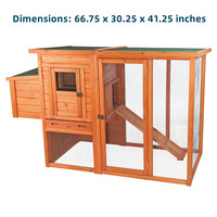 Nichoirs en bois pour animaux de ferme à toit plat Natura pour lapins, volailles, canards, poules pondeuses, cages, poulaillers