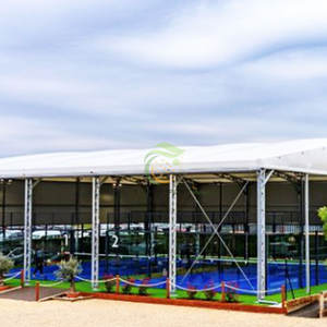 Cancha de Pádel con Techo de Acero Personalizado, Cancha Deportiva con Techo Panorámico <span class=keywords><strong>Exterior</strong></span> - Product Image 2