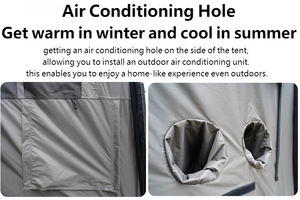 Tentes pneumatiques faciles à installer pour le <span class=keywords><strong>camping</strong></span>, 6/8/10 personnes, grande tente familiale gonflable <span class=keywords><strong>avec</strong></span> pompe manuelle pour pique-nique et fêtes en plein air - Product Image 6