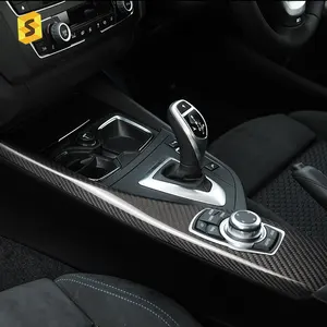 ES F20 RHD derecho Interior de fibra de carbono adornos accesorios del Interior del tablero para BMW
