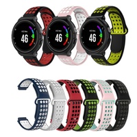 Bracelet respirant de 22mm avec outils pour Garmin Forerunner 230 630, bracelet en silicone pour Garmin Forerunner 235 735, bracelet bicolore