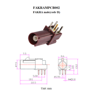 Adaptateur de borne de fil à souder pour montage sur panneau BNC FAKRA MMCX TNC prise mâle prise Jack femelle connecteur de montage à souder PCB