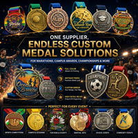 Médaille personnalisée, trophée, logo gravé, texte, nom, date, cadeau personnalisé, OEM, vente en gros, fabricant en vrac