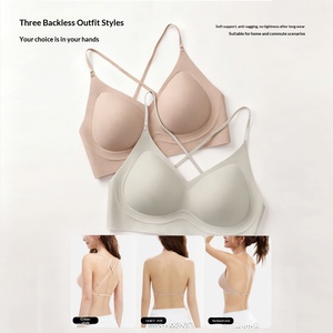 Seamless Backless <strong>Bra</strong> Multi-way Straps Deep U <strong>Low</strong> <strong>Back</strong> Lingerie Wireless Invisible Underwear <strong>for</strong> Backless Wedding <strong>Dress</strong> OEM - Product Image 1