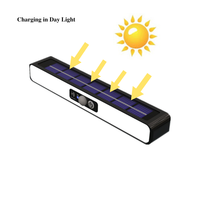 Lampe de jardin extérieure étanche 36 LED à capteur de mouvement intelligent à énergie solaire 3 modes à large faisceau avec pince pour barbecue pour griller, camping