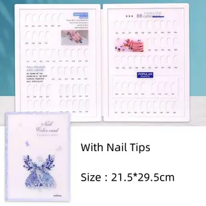 Super Large Space House 1200 528 Colors Fashion Lightweight Nail Gel Polish Swatch Chart Art Book Nail Color Display Book