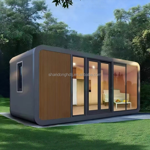 Cabina Apple con cocina 20 pies 40 pies al aire libre moderna inteligente prefabricada pequeña cabina Apple cápsula casa Vila - Product Image 4