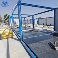 Estructura de Casa Contenedor Desmontable de Instalación Rápida, 20 Pies, Móvil, Modular, Portátil, Prefabricada, de Acero Ligero