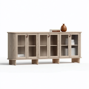 Soporte moderno de calidad para mueble de TV de madera maciza con características ajustables para sala de estar, dormitorio, muebles de Hotel con diseño de almacenamiento - Product Image 3