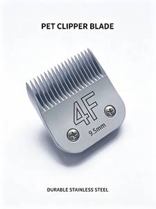 Lame de <span class=keywords><strong>tondeuse</strong></span> pour animaux de compagnie 4F, longueur de coupe 9,5 mm, acier inoxydable, lame de remplacement pour toilettage des chiens, compatible avec les tondeuses Andis <span class=keywords><strong>Oster</strong></span> Wahl A5 - Product Image 2