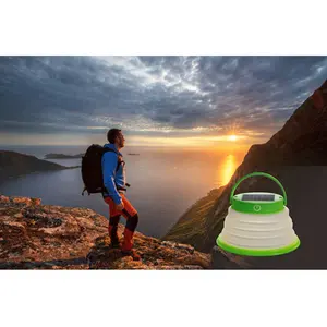 Açık taşınabilir LED güneş fener Led çadır kamp lambası Usb el feneri şarj edilebilir pil çadır ışığı asılı kanca lambası