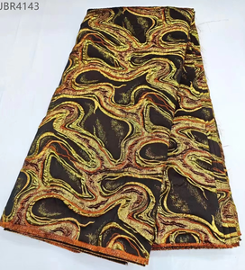 Broderie africaine brocart dentelle tissu français Jacquard tissu français robe brocart tissu pour femmes mariage <span class=keywords><strong>dorure</strong></span> matériel - Product Image 2