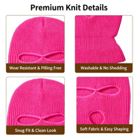 Balaclava de moto Wins Flying à design personnalisé brodé, masque de ski intégral en tricot à un trou, bonnet