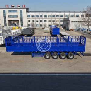 Oferta Caliente: Semirremolque Yongchao de 4 Ejes con <span class=keywords><strong>Jaula</strong></span> de Acero, Nuevo, Tipo Almacén, con Valla de Palisadas, Origen Shandong - Product Image 4