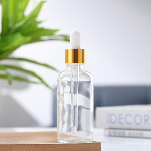 Available Stock 5-100ml Transparent and Amber Color Frosted Cosmetic Skincare Vial Serum Essential Oil Glass <b>Dropper</b> <b>Bottle</b> - Product Image 4