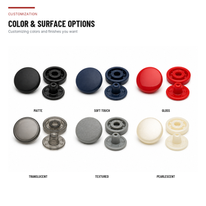 Botones a Presión de Plástico de Cuatro Partes, Color Personalizado, Cierres para Ropa de Bebé y Ropa Impermeable - Product Image 5