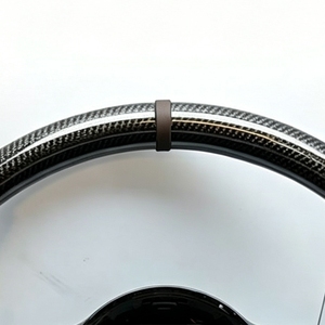 Volant en cuir et fibre de carbone forgée pour <span class=keywords><strong>Mercedes</strong></span> Benz W204 W205 W211 W213 W212 W222 EQA E550 G63 Classe C AMG - Product Image 6