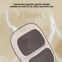 Masseur dorsal avec chaleur, masseur Shiatsu 2 en 1 pour soulager les douleurs du bas du dos, coussin de massage à pétrissage profond 3D
