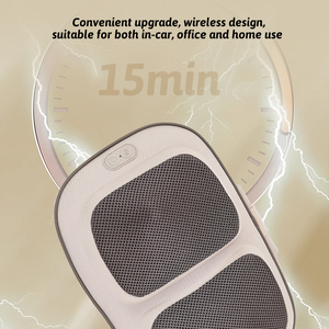 Masseur dorsal avec chaleur, masseur Shiatsu 2 en 1 pour soulager les douleurs du bas du dos, coussin de massage à pétrissage profond 3D - Product Image 3