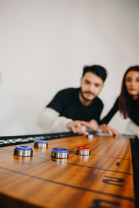 גבר מערת שולחן משחק קיר אמנות משרד gameroom עיצוב כרטיסיות לוח מתכת שולחן קיר אמנות משחק shufflboard - Product Image 2