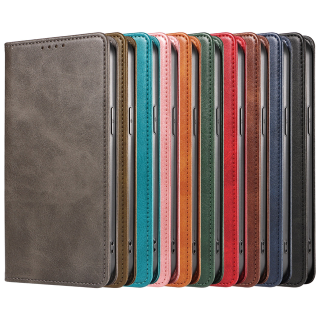 Premium PU Leather Wallet Flip Case for iPhone 17E &16E - Phone Stand Cover with Card Slots, Magnetic Closure & Shockproof Shell