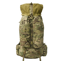 Sac à dos tactique 65L pour expéditions, avec bâtons de soutien en fibre de carbone intégrés et accès rapide par fermeture éclair latérale