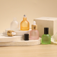Botol Roll On Minyak Serum Esensial Grosir 10ml, Botol Kaca Parfum Deodoran Kosmetik Berlapis Embun dengan Kotak Kertas
