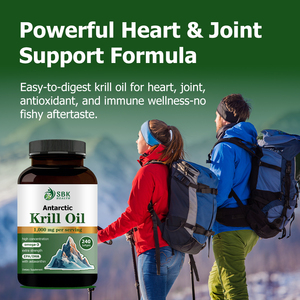 Lower MOQ Premium Krill Oil Softgels 1000mg Support Immune System Krill Oil <b>Supplement</b> Antioxidant Support Sofftgels 240 Pcs - Product Image 5