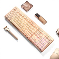 Clavier de bureau sans fil FURYCUBE IP108 RGB rétroéclairé, triple mode USB – Esthétique et haute performance pour le bureau