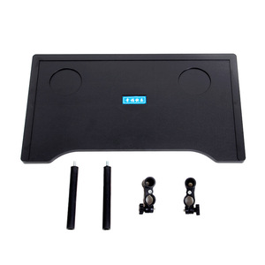 Wheelchair Dining Table Board 52cm X 30cm Anti Slip Thickened Abs <b>Plastic</b> With Support <b>Rods</b> And Clamps For Mobility Devices - Product Image 1
