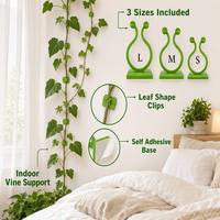 Supports de plantes pour jardin, supports de tiges de fleurs, crochets verts en forme de C, tiges de fixation pour légumes grimpants, ensemble de 3 tailles S M L pour pots