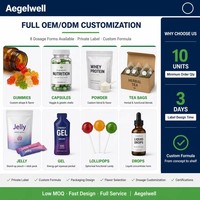 Aeglewell Multi Collageen Peptide Poeder 5 Soorten Champagne Smaak Alcoholvrij Huid Gewricht Haar Ondersteuning Vitamine C Hyaluronzuur