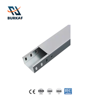 Canaux de câblage en acier galvanisé, type cheminée, fond plein, taille sur mesure pour le câblage des bâtiments commerciaux