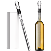 Bâtonnet refroidisseur de vin portable en acier inoxydable 3-en-1, tige de refroidissement pour vin, bâtonnet de refroidissement pour bière et boissons, accessoires de bar pour boissons glacées