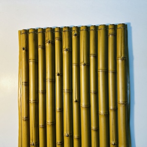 Revestimiento de <span class=keywords><strong>Pared</strong></span> de Bambú de Plástico UV PE, Paneles de <span class=keywords><strong>Pared</strong></span> de <span class=keywords><strong>Vinilo</strong></span>, Tablero Decorativo, Diseño de Interiores, Valla de Patio <span class=keywords><strong>Exterior</strong></span>, <span class=keywords><strong>Pared</strong></span> de Fondo - Product Image 1