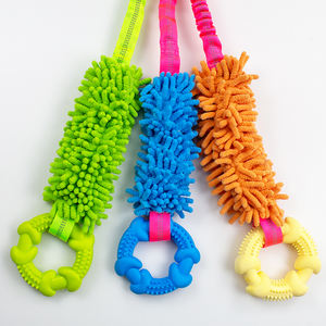 Giocattolo per Cani Ecologico di Lusso all'Ingrosso, Resistente e Interattivo, Corda Resistente ai Morsi con Anelli in Gomma e Peluche per Addestramento Quotidiano e Cura dei Denti - Product Image 6