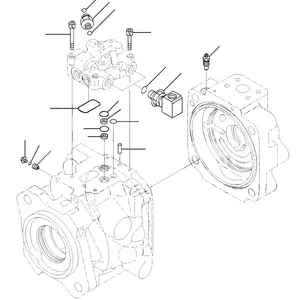 708-1W-00952 708-1W-00731 Wheel Loader Pompa WA500-6 Pompa Hidrolik